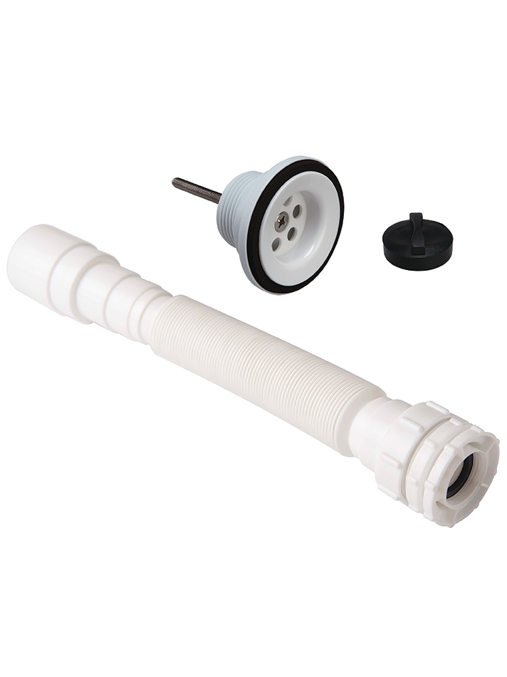 DESAGÜE PP ROSCADO 1 ¼ Y SIFÓN FLEXIBLE | Bath And Home Center del