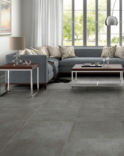 Porcelanato Dylan Dark Grey 75x75 | Bath And Home Center del Ecuador